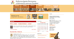 Desktop Screenshot of knihovnachotebor.cz
